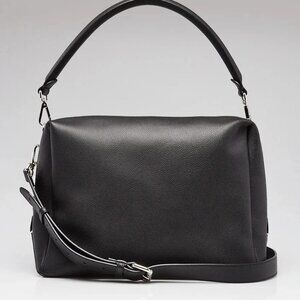 Fendi Black Grained Calfskin Leather Large Lui Bag 7VA667